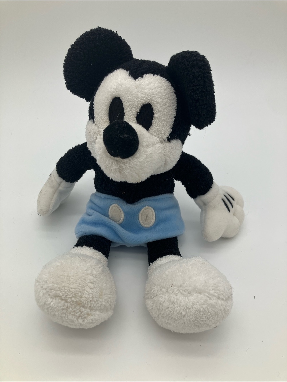 Vintage Disney Mickey Mouse Plush Stuffed Animal Toy Blue Shorts Collectible